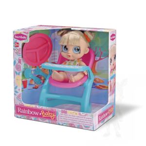 BONECA BABY RAINBOW HORA DO PAPA